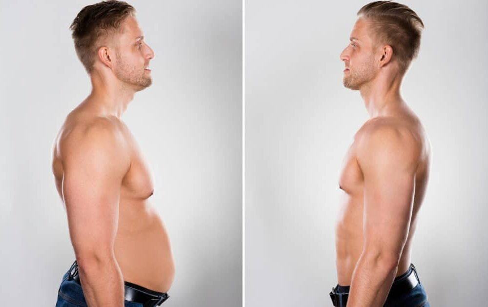 male body sculpting before and after
