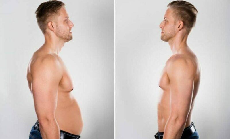 male body sculpting before and after